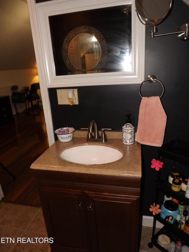 440 Sams Mtn, Middlesboro, KY 40965 - bathroom with vanity and tile patterned floors