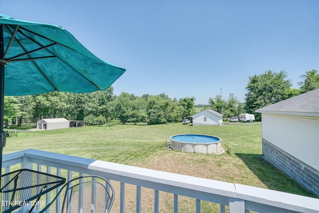 1036 Circle Dr, Jamestown, TN 38556 - view of green lawn with view of wooded area