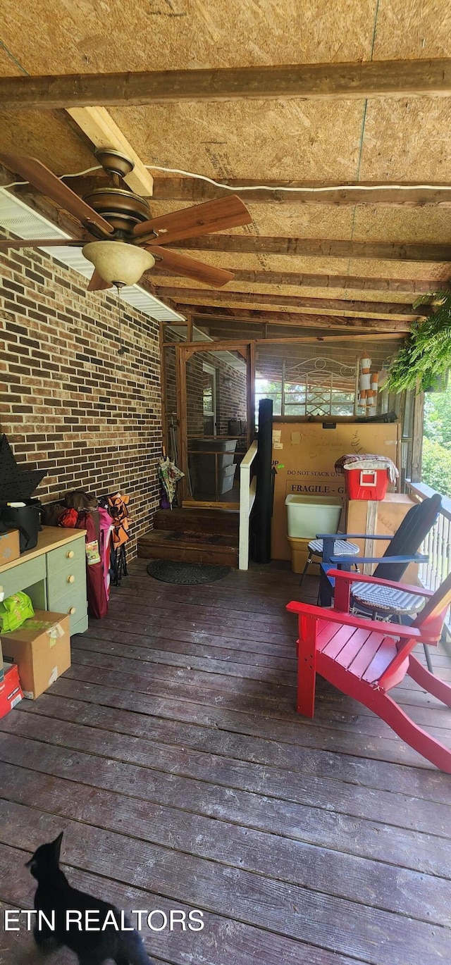 191 Ashley Ln, Oneida, TN 37841 - view of wooden terrace