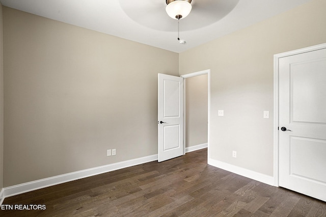 7245 Deville Way, Powell, TN 37849 - spare room with a ceiling fan and dark wood finished floors