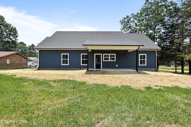 7245 Deville Way, Powell, TN 37849 - rear view of property with a lawn, a patio, and a shingled roof