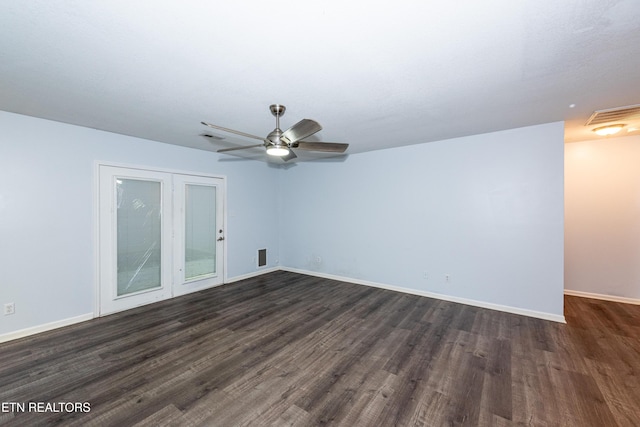 1032 Willow Creek Cir, Maryville, TN 37804 - unfurnished room featuring dark wood-style flooring and a ceiling fan