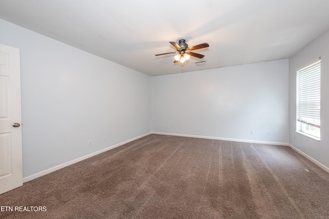1032 Willow Creek Cir, Maryville, TN 37804 - spare room with ceiling fan and carpet flooring