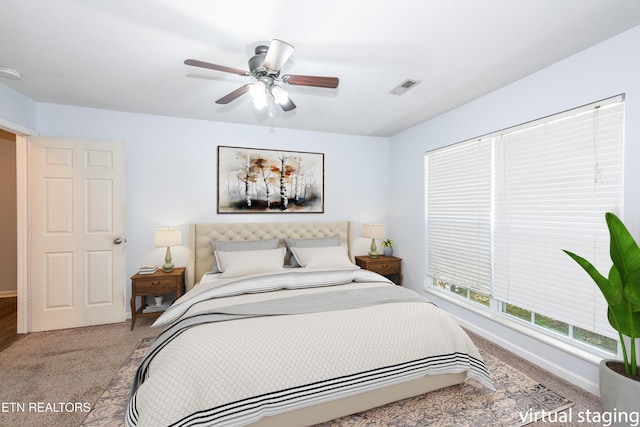 1032 Willow Creek Cir, Maryville, TN 37804 - bedroom with carpet flooring and a ceiling fan