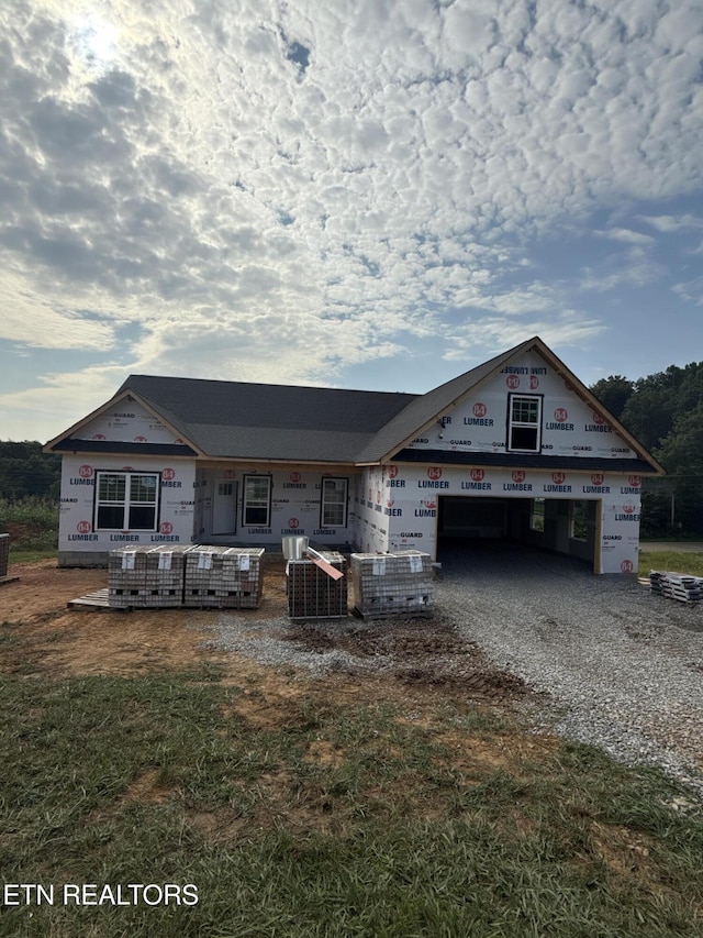 153 Washita Ln, Rutledge, TN 37861 - property in mid-construction featuring driveway and an attached garage