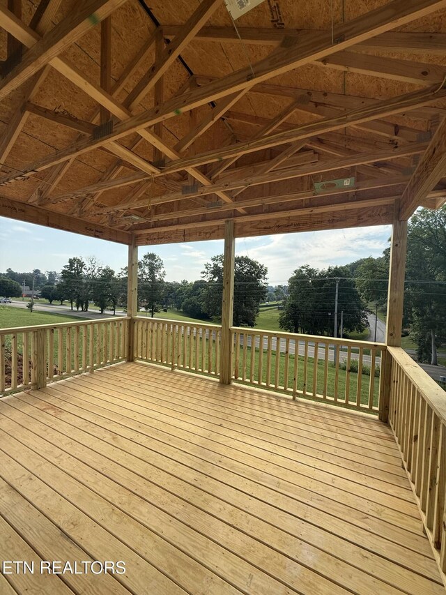 153 Washita Ln, Rutledge, TN 37861 - wooden deck featuring a gazebo and view of scattered trees