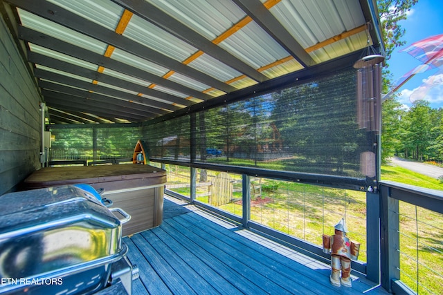 224 Eagle Blf, Jamestown, TN 38556 - wooden terrace with a grill