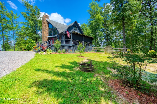 224 Eagle Blf, Jamestown, TN 38556 - view of front of property with a chimney