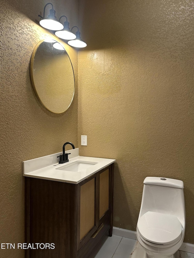 901 Kyle St, Lafollette, TN 37766 - bathroom featuring vanity and a textured wall