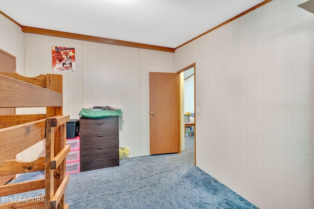225 N Chuckey Ruritan Rd, Chuckey, TN 37641 - carpeted bedroom featuring ornamental molding and a textured ceiling