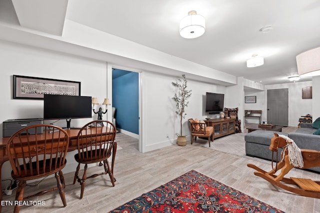 1521 Aldenwood Ln, Knoxville, TN 37919 - home office featuring light wood-style flooring and baseboards