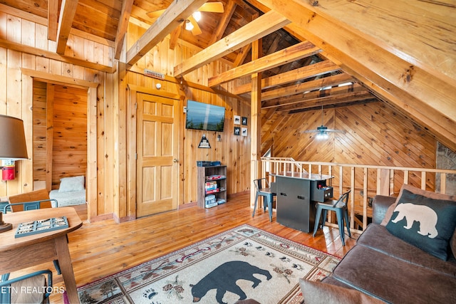 524 Hoot Owl Way, Gatlinburg, TN 37738 - bedroom featuring wooden walls and wood-type flooring
