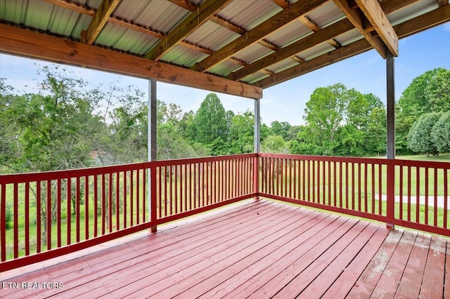 261 Lance Ln, Lafollette, TN 37766 - view of wooden deck