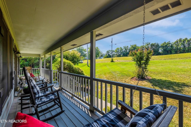 3938 Settlers Trl, Kodak, TN 37764 - porch with a lawn