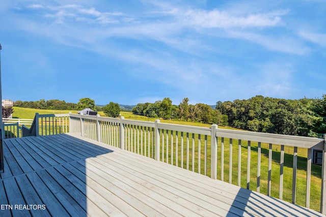 3938 Settlers Trl, Kodak, TN 37764 - deck with a lawn and view of scattered trees