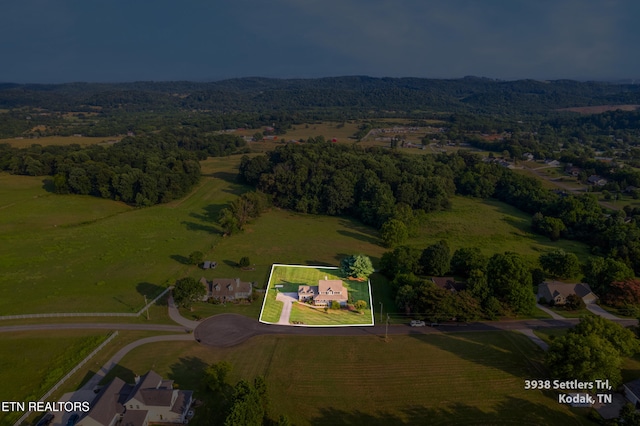 3938 Settlers Trl, Kodak, TN 37764 - aerial view of property's location with property boundaries highlighted