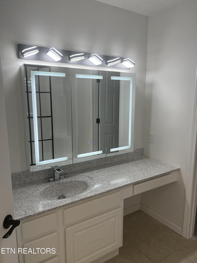 1884 Elmhurst Way, Knoxville, TN 37923 - bathroom with vanity and tile patterned floors