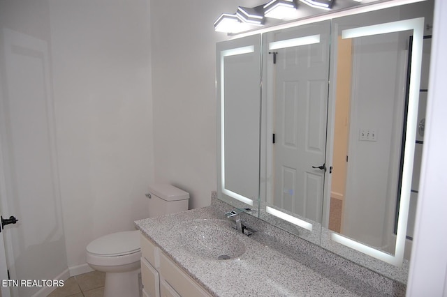 1884 Elmhurst Way, Knoxville, TN 37923 - half bathroom with vanity and tile patterned floors