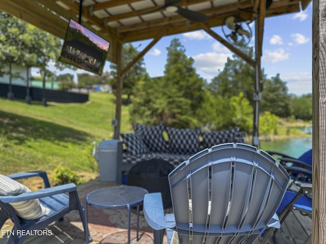 1033 Sunset View Rd, Sevierville, TN 37876 - view of patio / terrace featuring a water view