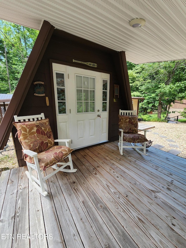 151 Stonewall Way, Cosby, TN 37722 - view of wooden terrace