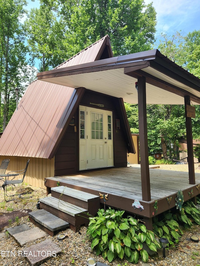151 Stonewall Way, Cosby, TN 37722 - view of wooden deck