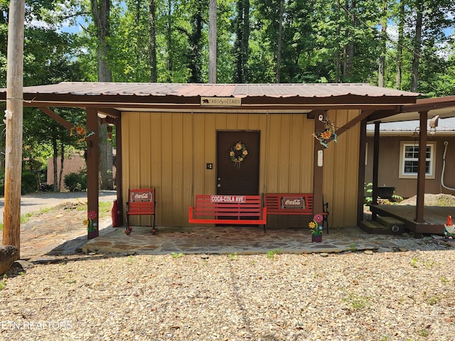 151 Stonewall Way, Cosby, TN 37722 - view of front facade with a metal roof and a carport