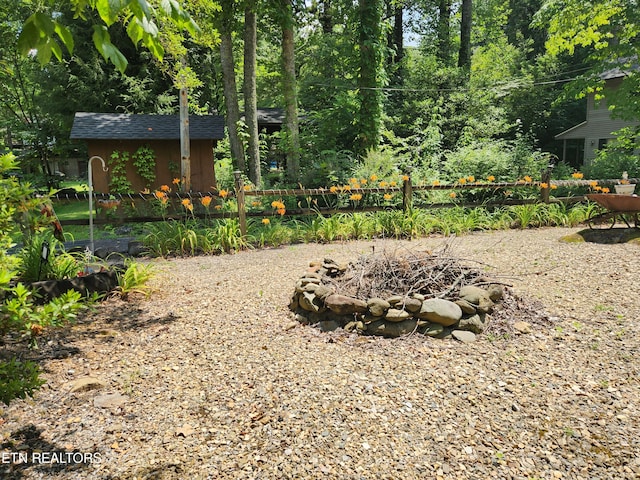 151 Stonewall Way, Cosby, TN 37722 - view of yard with a fire pit