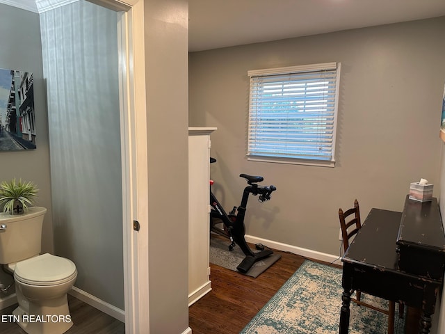 8024 Sharp Rd, Powell, TN 37849 - home office featuring wood finished floors