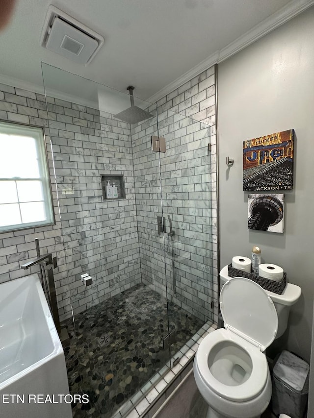 8024 Sharp Rd, Powell, TN 37849 - full bath with a shower stall and crown molding