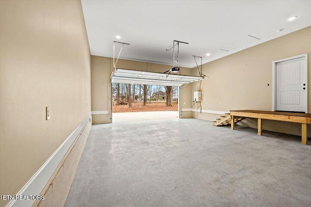 455 Sunset Harbor Dr, Dandridge, TN 37725 - garage featuring a garage door opener and recessed lighting