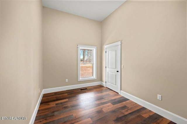 455 Sunset Harbor Dr, Dandridge, TN 37725 - unfurnished room with dark wood-type flooring and baseboards