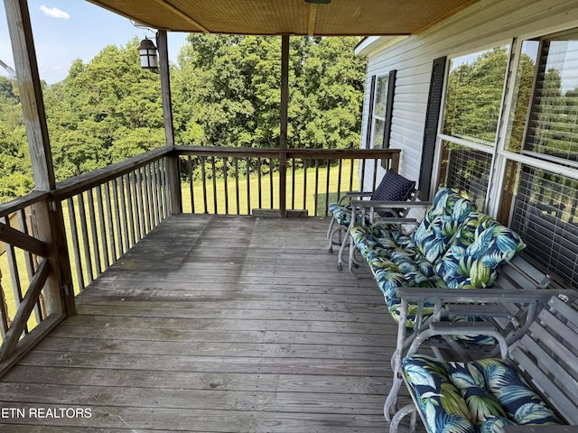 Ousley Crst, Cumberland Gap, TN 37724 - view of wooden terrace