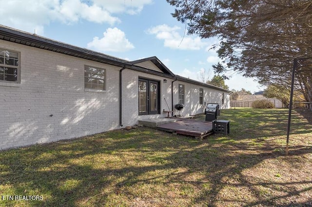 1220 Ariell Lea, Sevierville, TN 37862 - rear view of property featuring a deck and brick siding