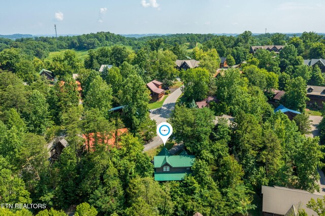 3012 Oak Tree Way, Pigeon Forge, TN 37863 - drone / aerial view of a heavily wooded area