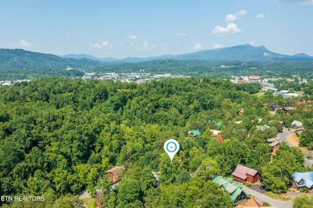 3012 Oak Tree Way, Pigeon Forge, TN 37863 - drone / aerial view of a mountainous background and a forest