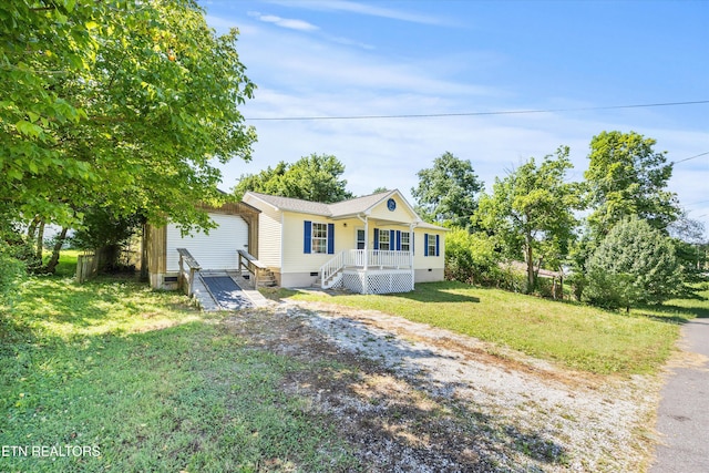 710 E Fir St, Lafollette, TN 37766 - view of front facade featuring crawl space and a front yard