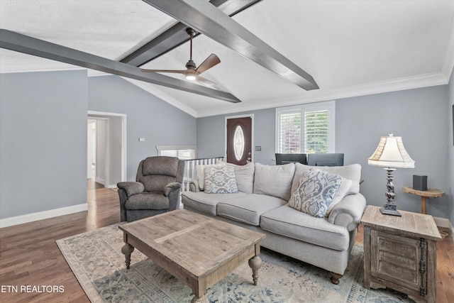 976 Lone Rd, Pioneer, TN 37847 - living area with wood finished floors and a ceiling fan