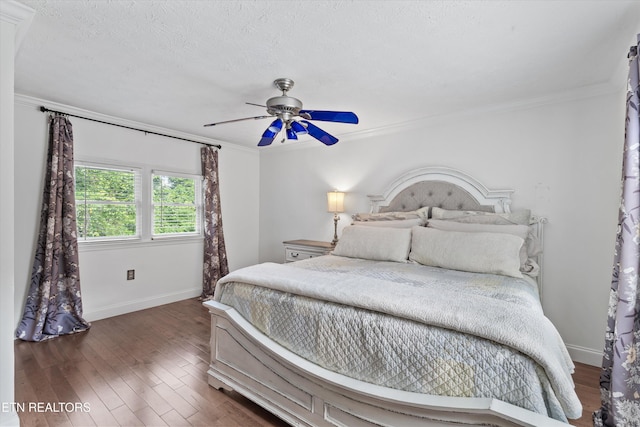 976 Lone Rd, Pioneer, TN 37847 - bedroom with crown molding, wood finished floors, and a ceiling fan