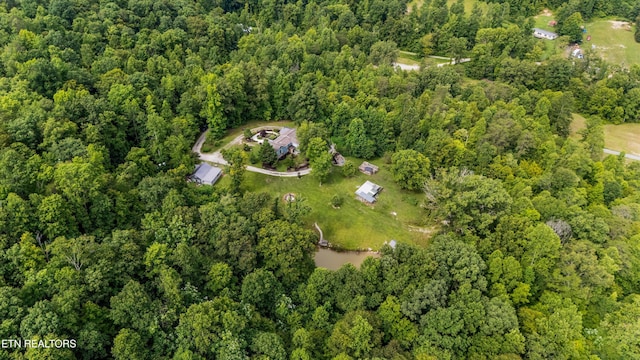 976 Lone Rd, Pioneer, TN 37847 - aerial view of property's location with a forest