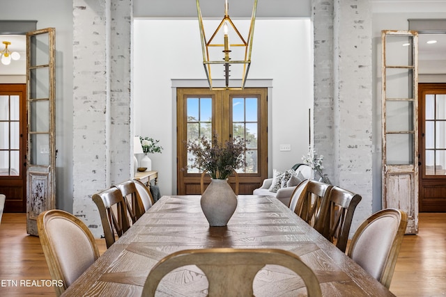 1014 High Springs Rd, Knoxville, TN 37932 - dining room featuring wood finished floors and french doors