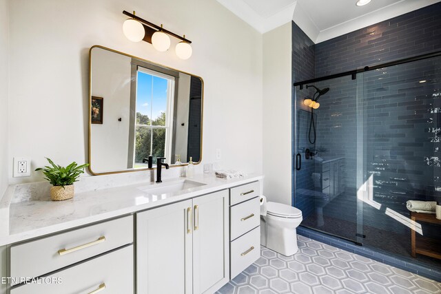 1014 High Springs Rd, Knoxville, TN 37932 - full bath featuring vanity, a stall shower, and tile patterned floors