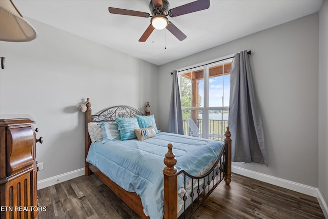 487 Peninsula, Rutledge, TN 37861 - bedroom featuring wood finished floors and a ceiling fan