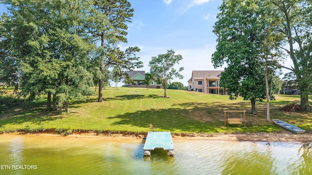 487 Peninsula, Rutledge, TN 37861 - dock area with a water view and a lawn