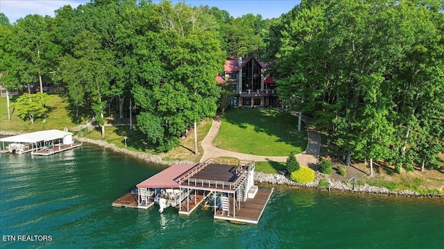 311 Deerwood Ln, Lafollette, TN 37766 - drone / aerial view of a nearby body of water
