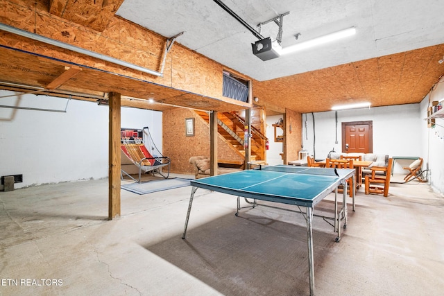 1130 Sharp Rd, Sevierville, TN 37876 - recreation room with concrete floors