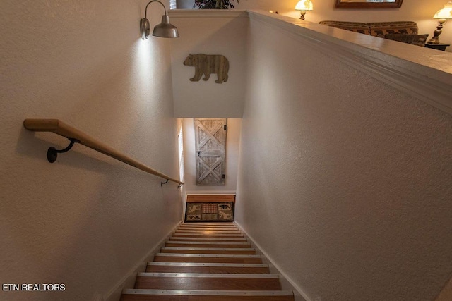 537 Johnson Ln Unit 1 & 2, Gatlinburg, TN 37738 - stairs with a textured wall