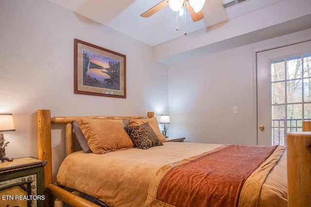 537 Johnson Ln Unit 1 & 2, Gatlinburg, TN 37738 - bedroom featuring a ceiling fan