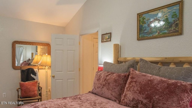 537 Johnson Ln Unit 1 & 2, Gatlinburg, TN 37738 - bedroom with lofted ceiling