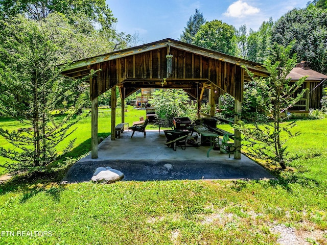 2255 Citico Rd, Vonore, TN 37885 - view of community with a yard, a gazebo, and a patio