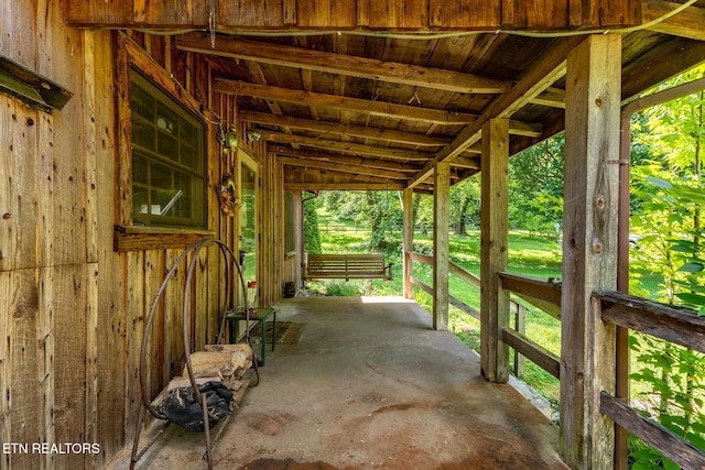 2255 Citico Rd, Vonore, TN 37885 - view of patio / terrace featuring an exterior structure